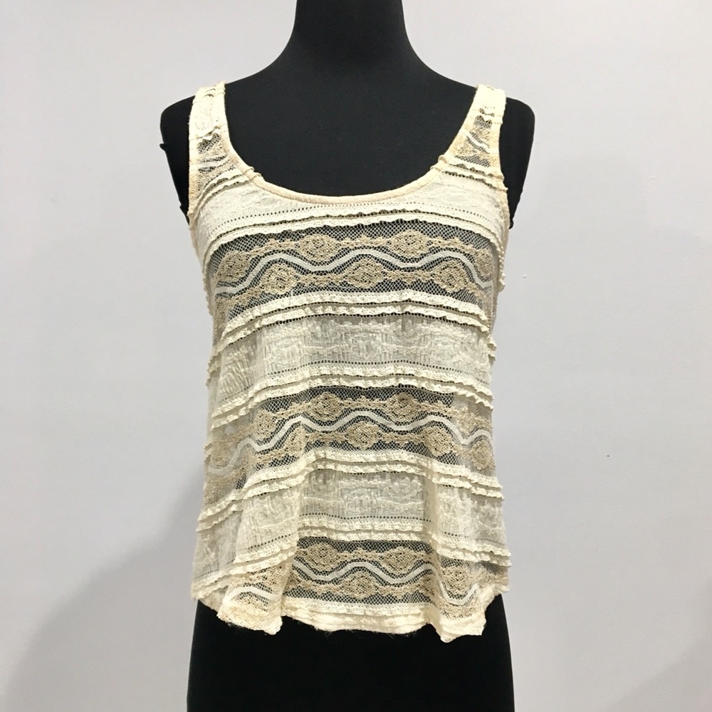 SPARKLE & FADE Lace Tank Top